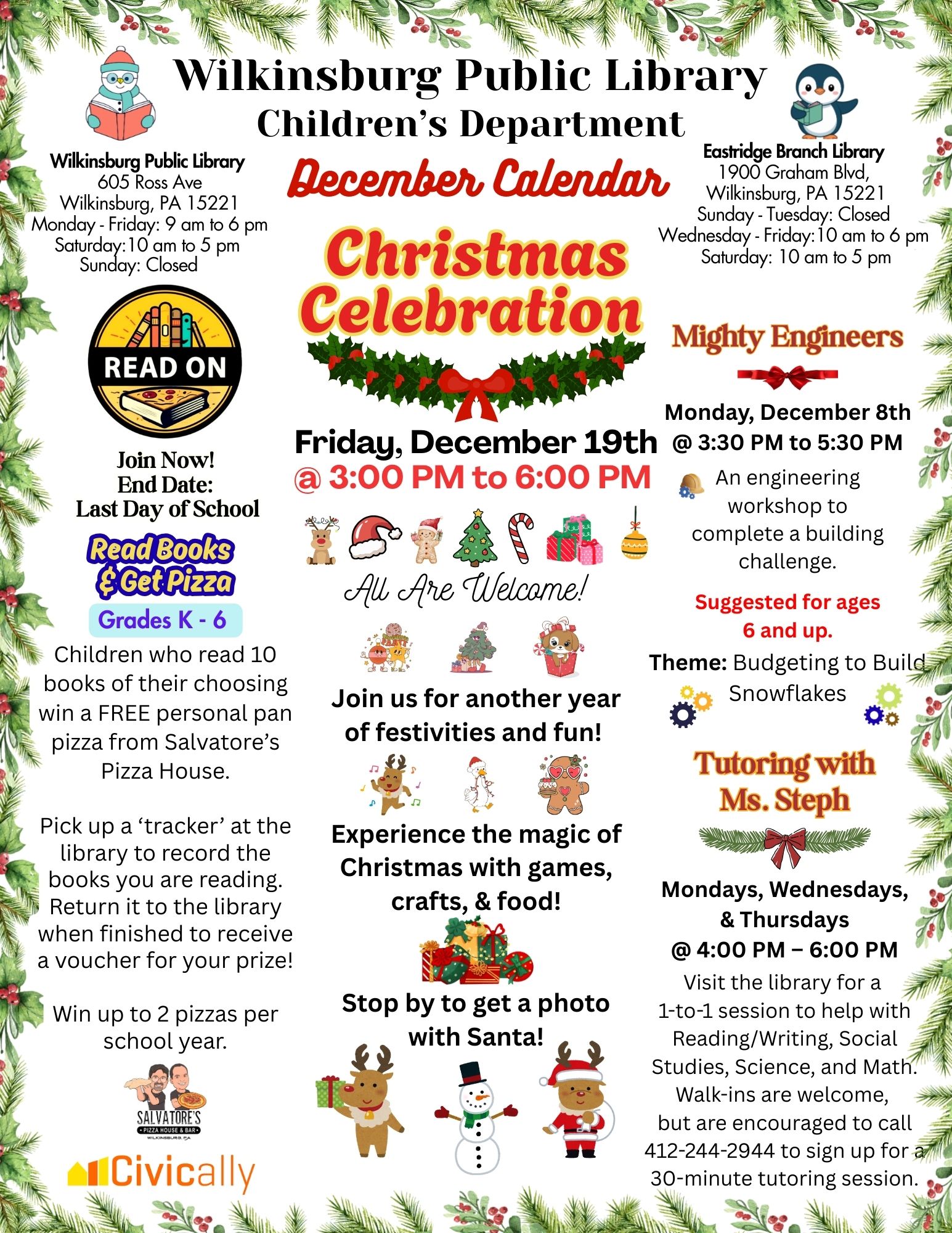 December Children's Calendar 2025 - front