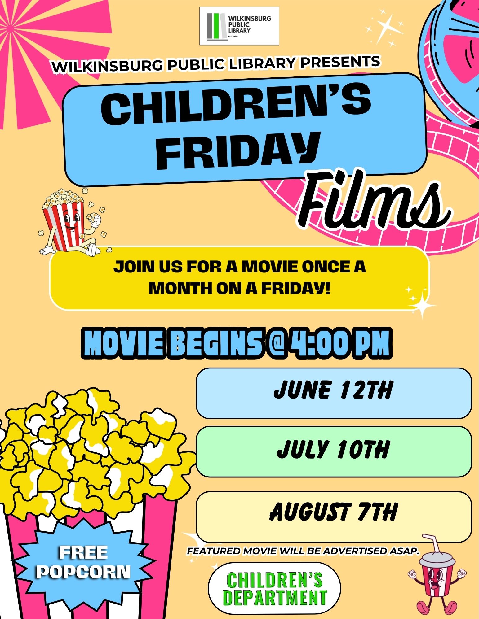 Children's Friday Films Summer 2026